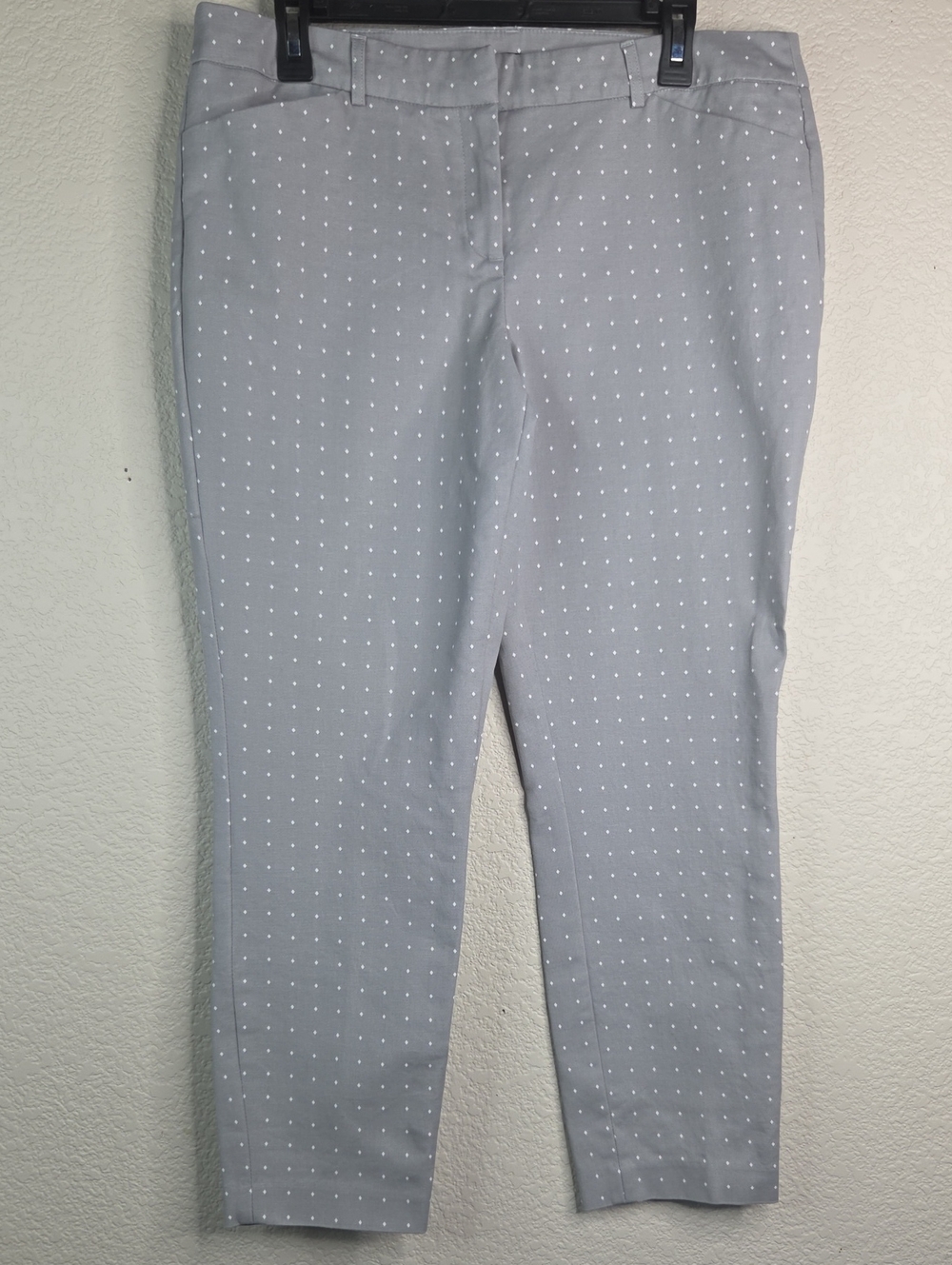 Gray Diamond Polka Dot Women’s Dress Pants